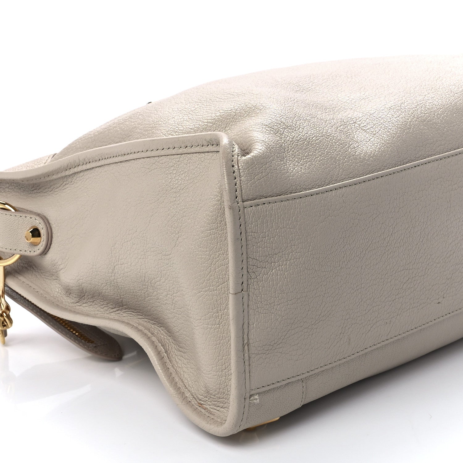 Balenciaga Chevre Gold Hardware Metallic Edge City Beige Praline 10 of 11