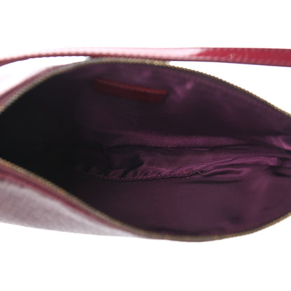 Christian Dior Patent Monogram Mini Saddle Pochette Red 5 of 7