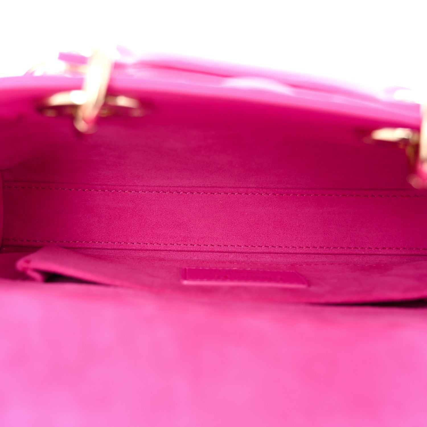 Christian Dior Lambskin Cannage Small Lady D-Joy Fuchsia 5 of 10