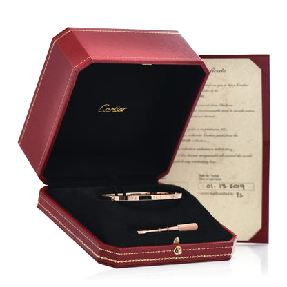 Cartier 18K Pink Gold Small LOVE Bracelet 19 5 of 5