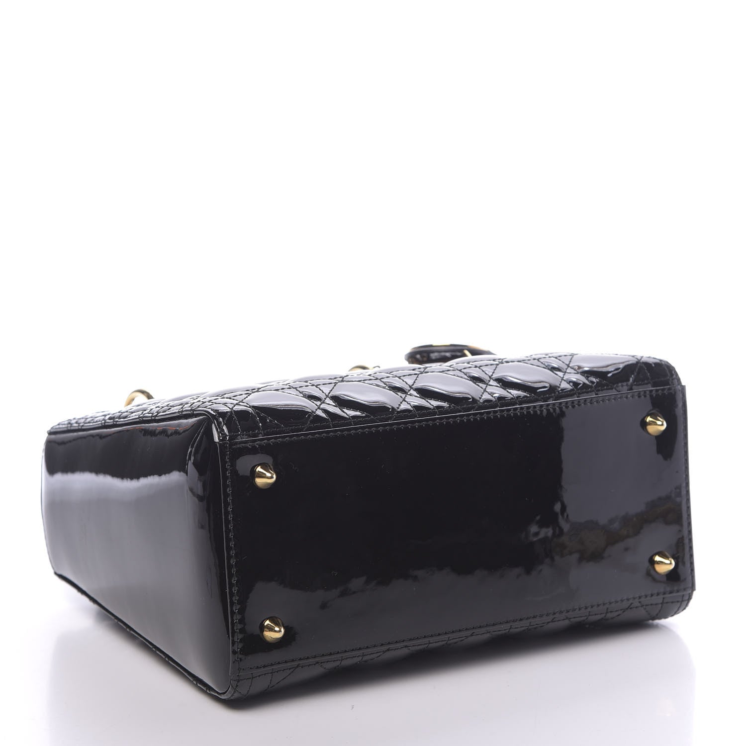 Christian Dior Patent Cannage Medium Lady Dior Black 4 of 10