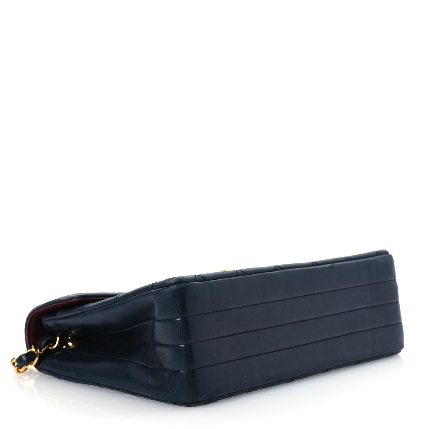 Lambskin Quilted Small Single Flap Black