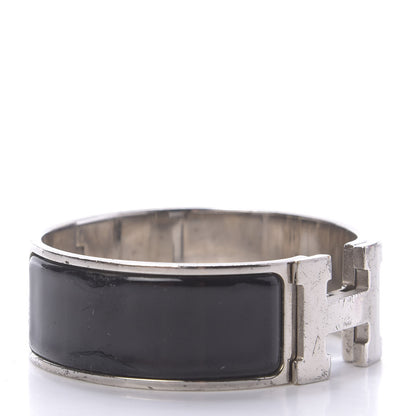 Hermes Enamel Wide Clic Clac H Bracelet PM Black 7 of 8