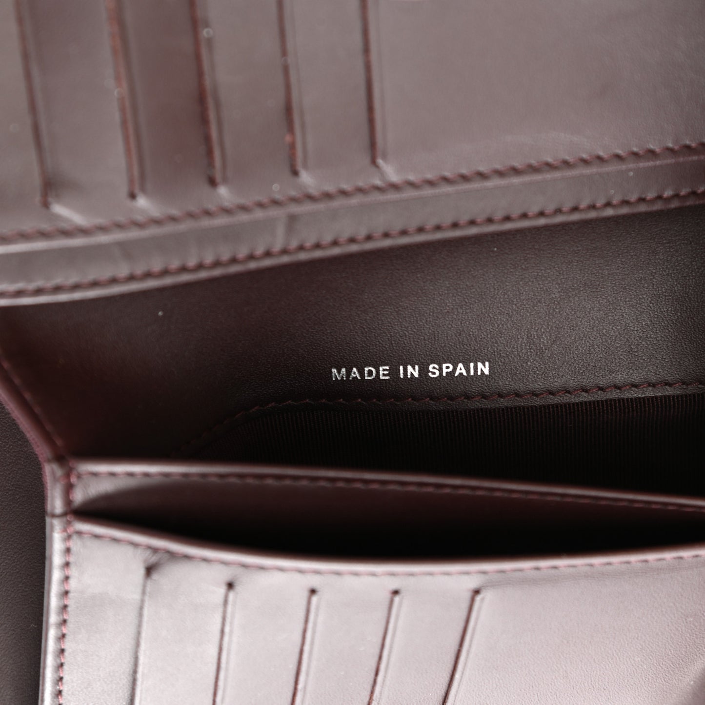 Caviar Quilted CC French Wallet Burgundy