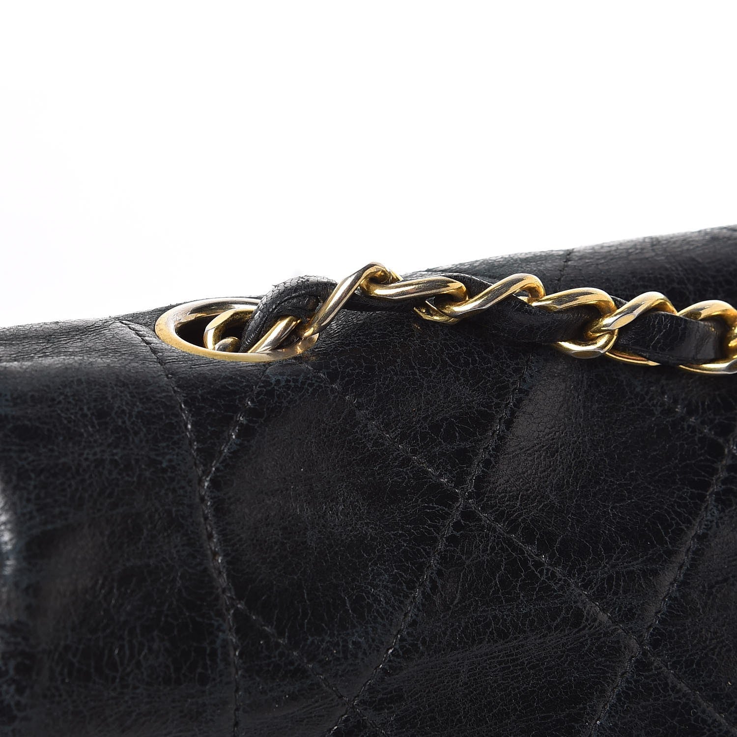Chanel Lambskin Quilted Medium Single Flap Black 12 of 15