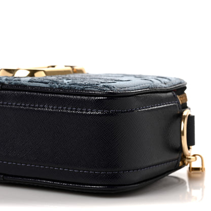 Marc Jacobs Damask Jacquard Small Snapshot Camera Bag Blue 7 of 7