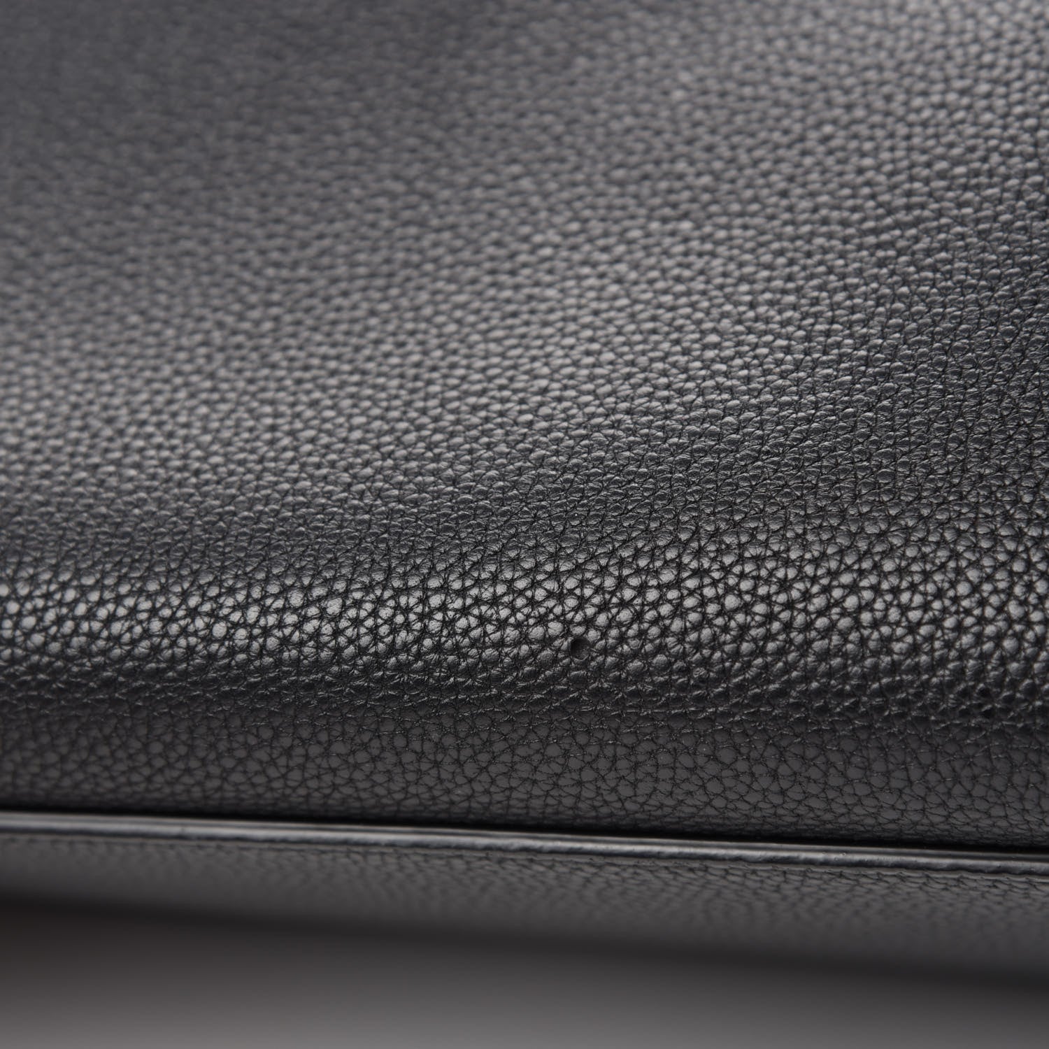 Celine Drummed Calfskin Suede Small Trapeze Black 8 of 11