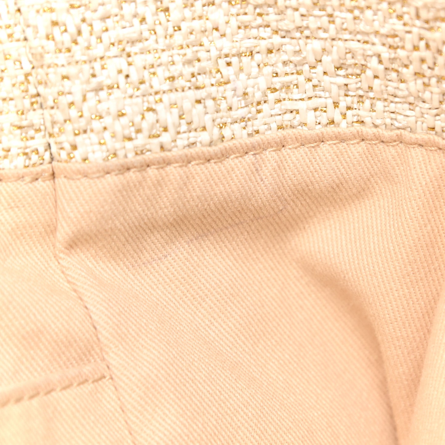 Canvas Large Deauville Tote Ivory