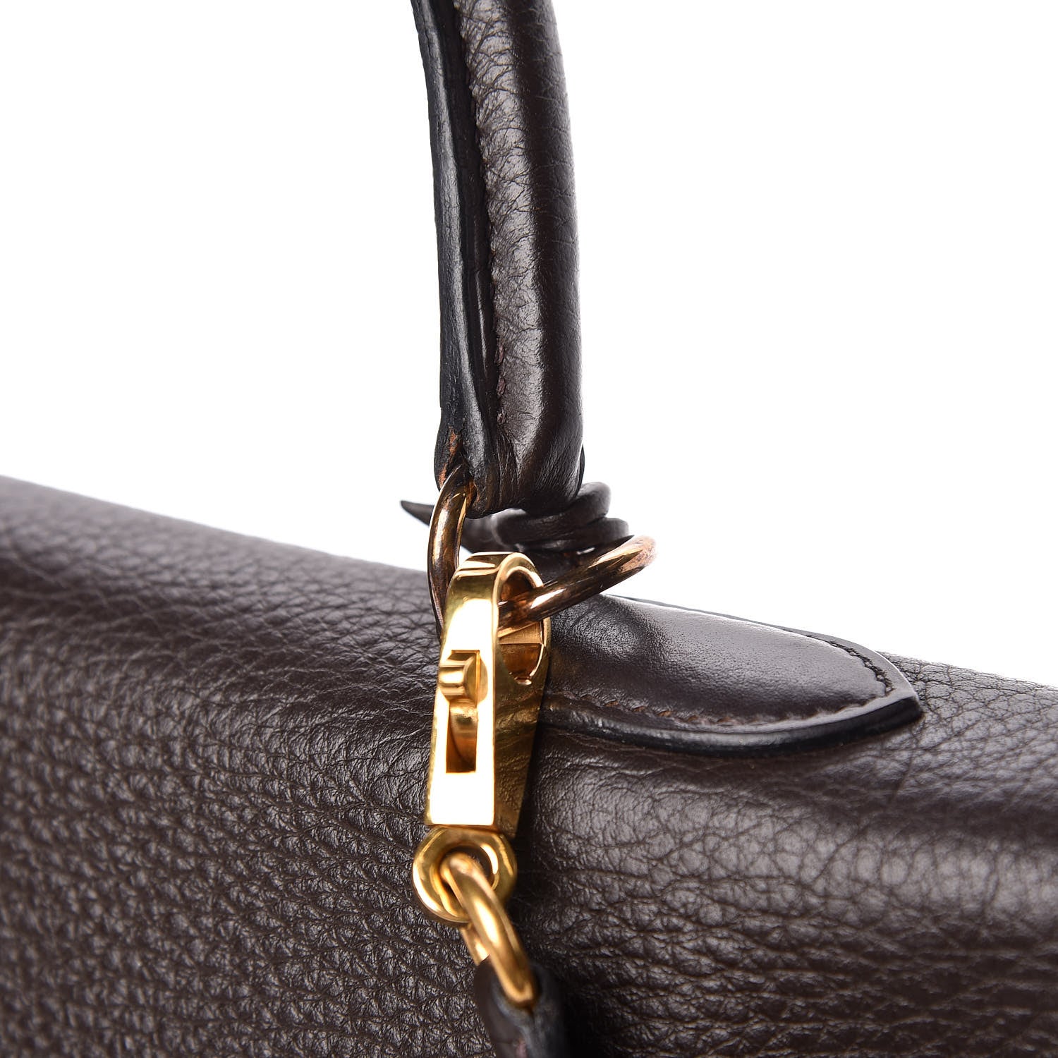 Hermes Taurillon Clemence Kelly Retourne 35 Chocolate 37 of 38