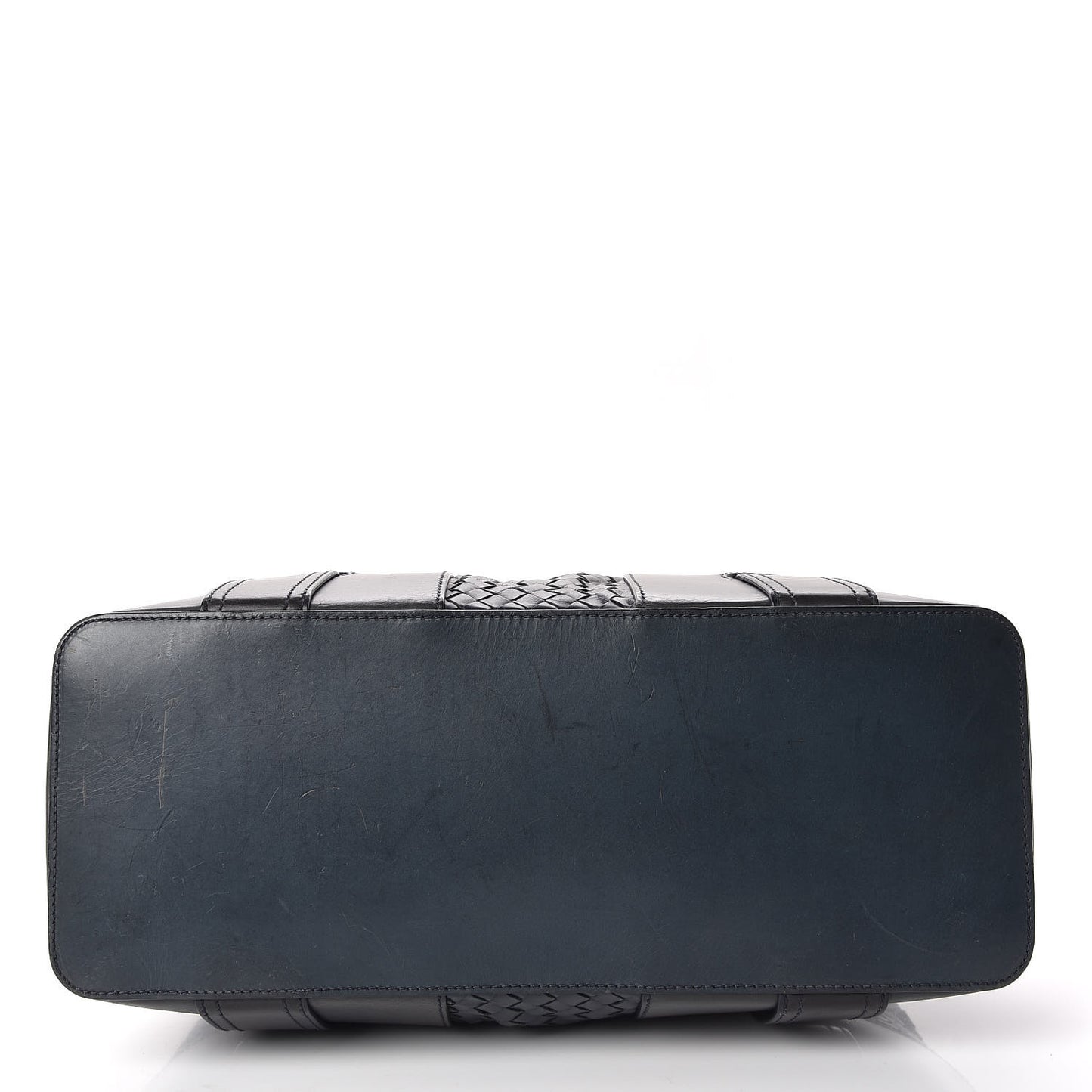 Light Calf Intrecciato Tote Prusse