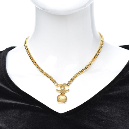 Chanel Metal Natural Stones CC Necklace Gold 2 of 4