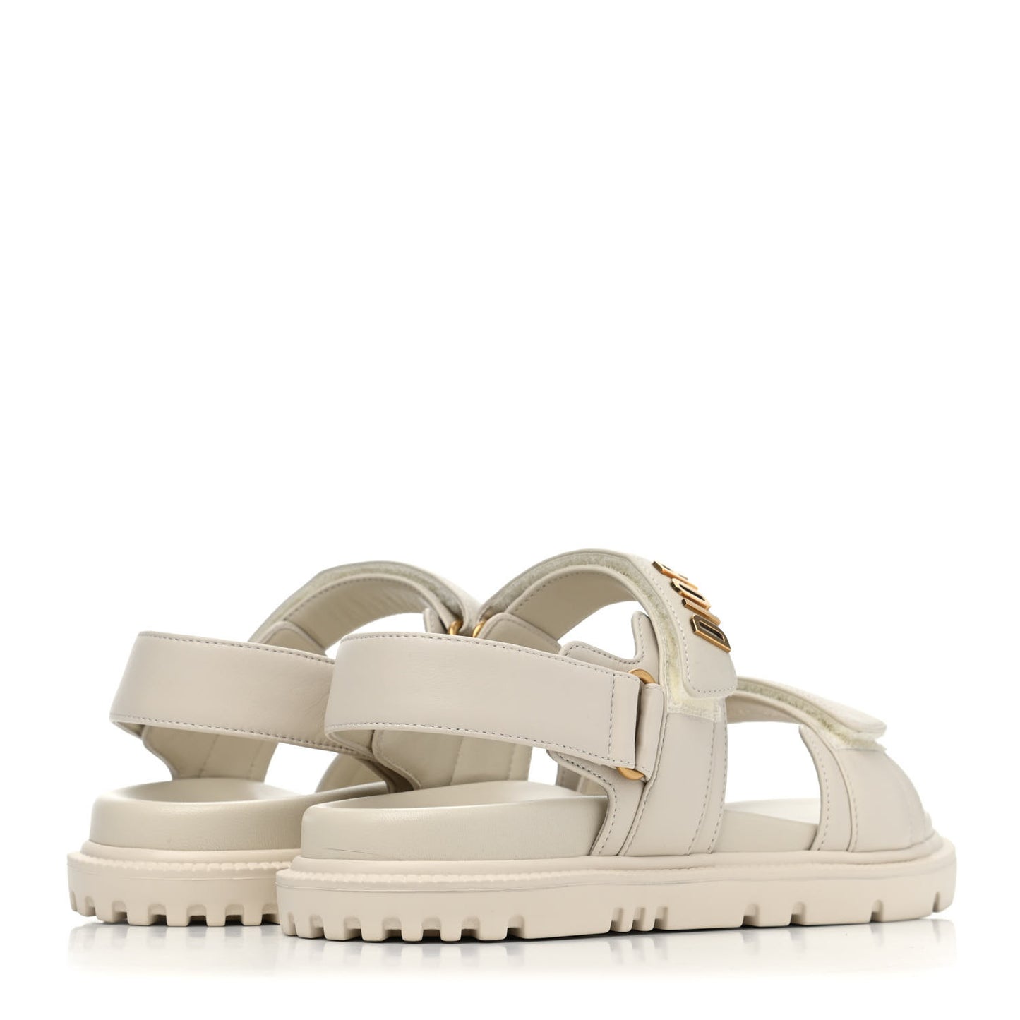 Lambskin Dioract 10mm Sandals 36.5 Off White