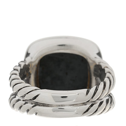 David Yurman Sterling Silver Diamond Black Orchid 11mm Albion Ring 49 5 3 of 5