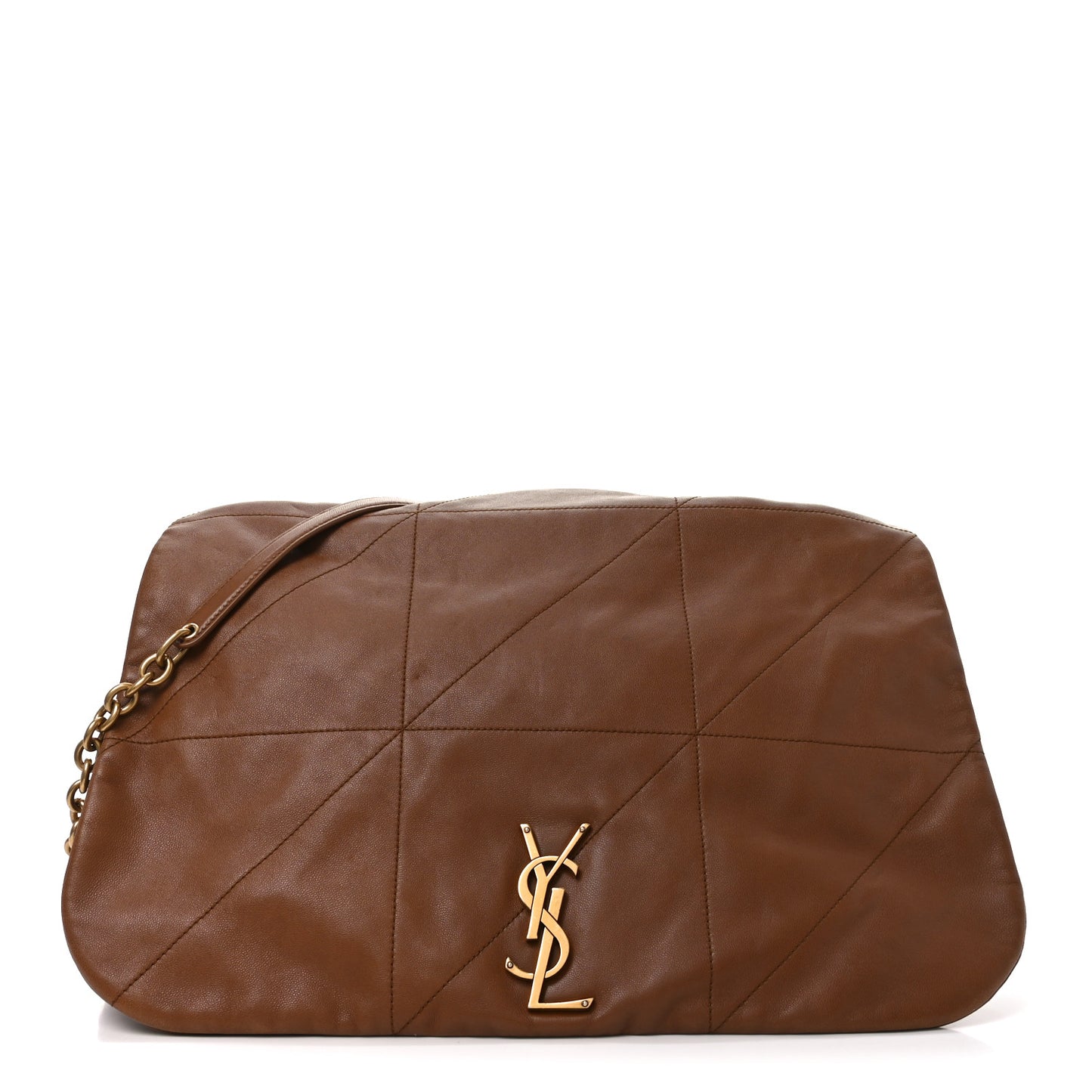 Lambskin Matelasse Monogram Large Jamie 4.3 Light Fox