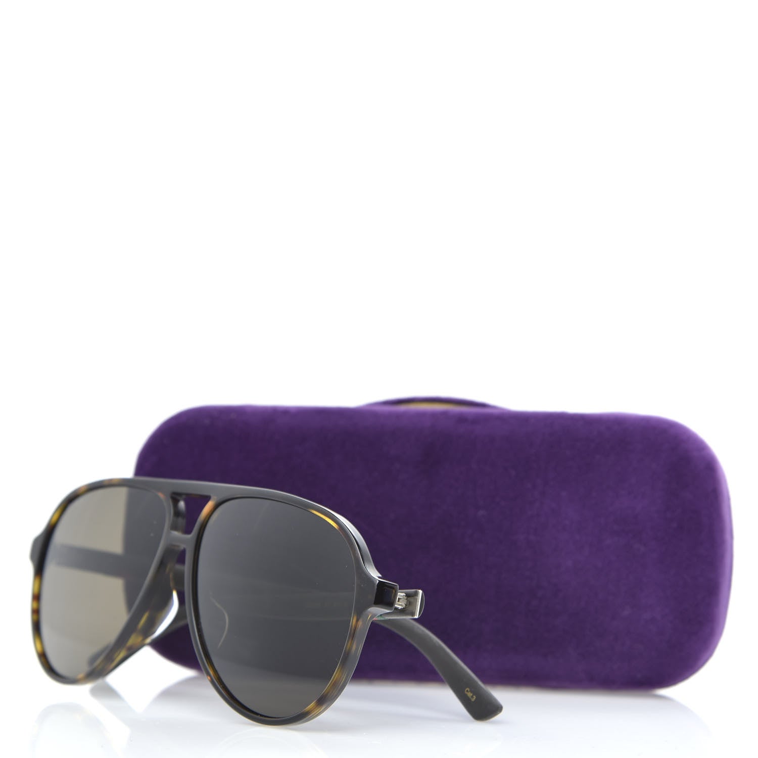 Gucci Web Aviator Sunglasses GG0423SA Tortoise 7 of 7