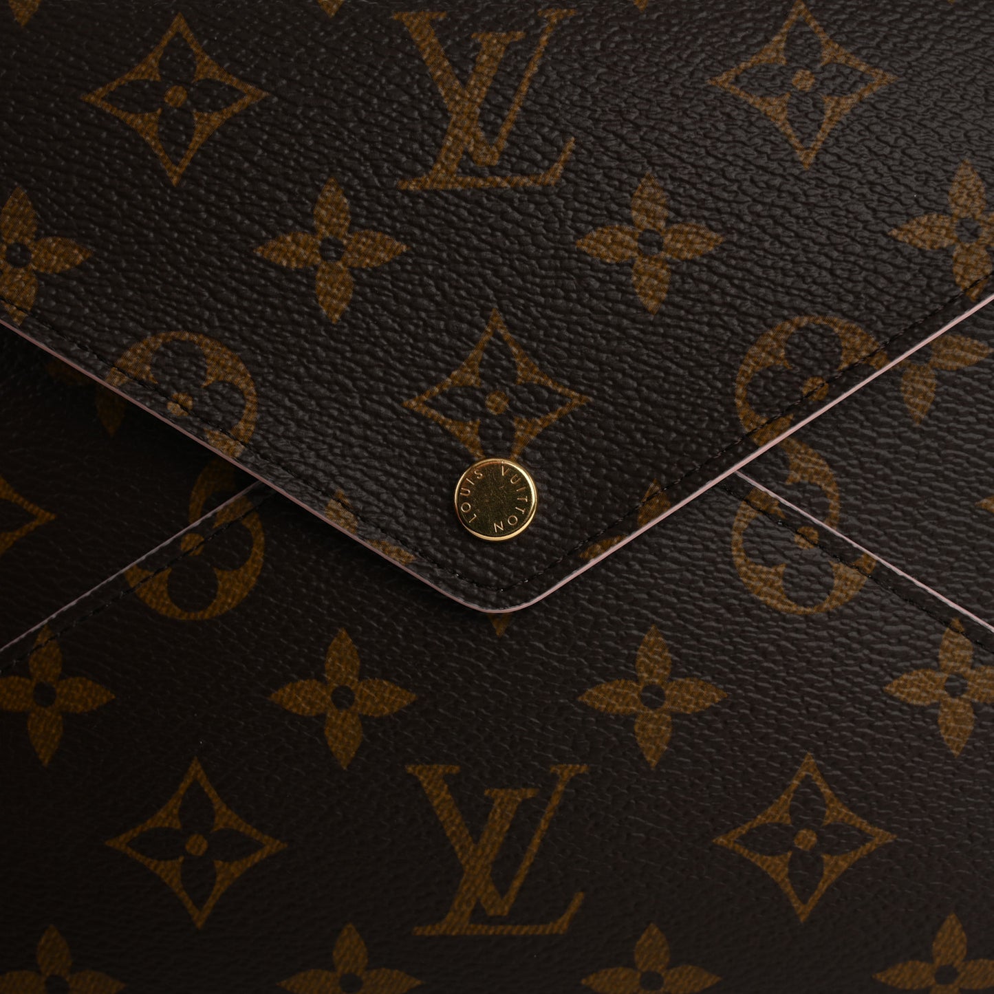 Monogram Large Kirigami Pochette Insert Rose Ballerine
