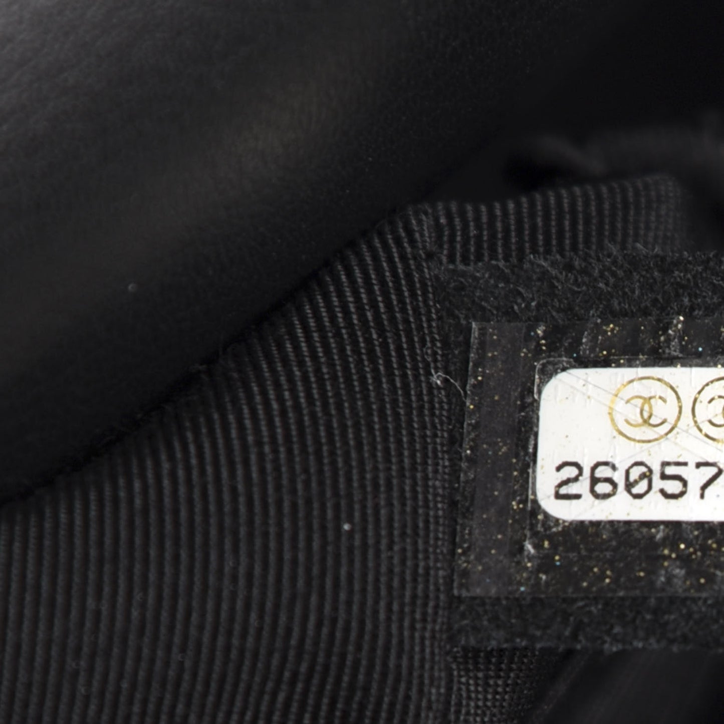 Calfskin Chevron Quilted Statement Shopping Tote Black