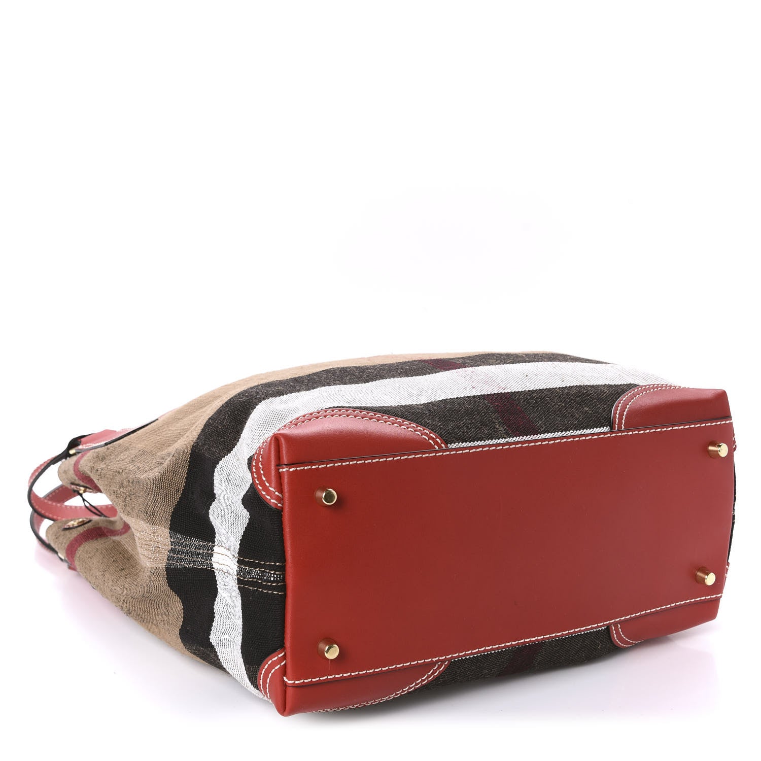 Burberry Canvas Mega Check Medium Maidstone Cadmium Red 4 of 11