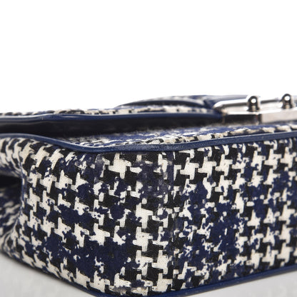 Christian Dior Tweed Medium Miss Dior Flap Black Blue 11 of 14