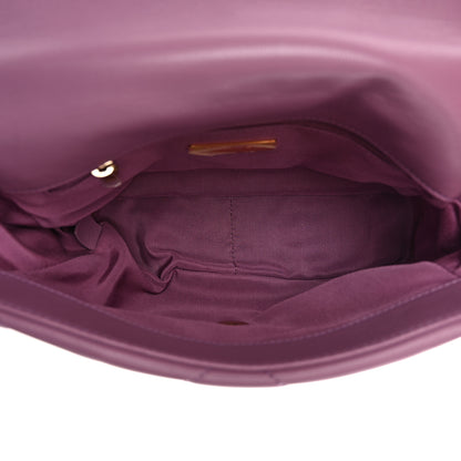 Chanel Lambskin Quilted Medium Chanel 19 Flap Light Purple 5 of 12