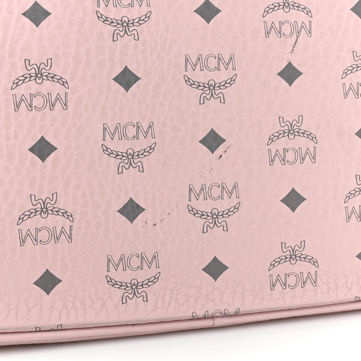 MCM Visetos Large Liz Reversible Shopper Tote Pink 19 of 21