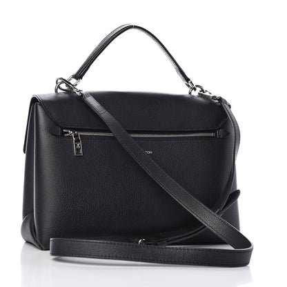 Louis Vuitton Soft Calfskin My Lockme Top Handle Vanille Black 4 of 10