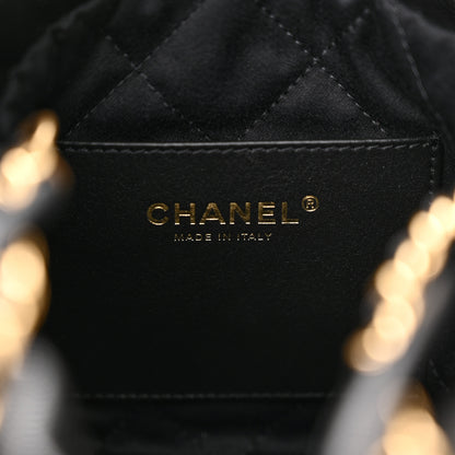 Chanel Shiny Caviar Quilted Monochrome Mini Chanel 22 Black 6 of 11