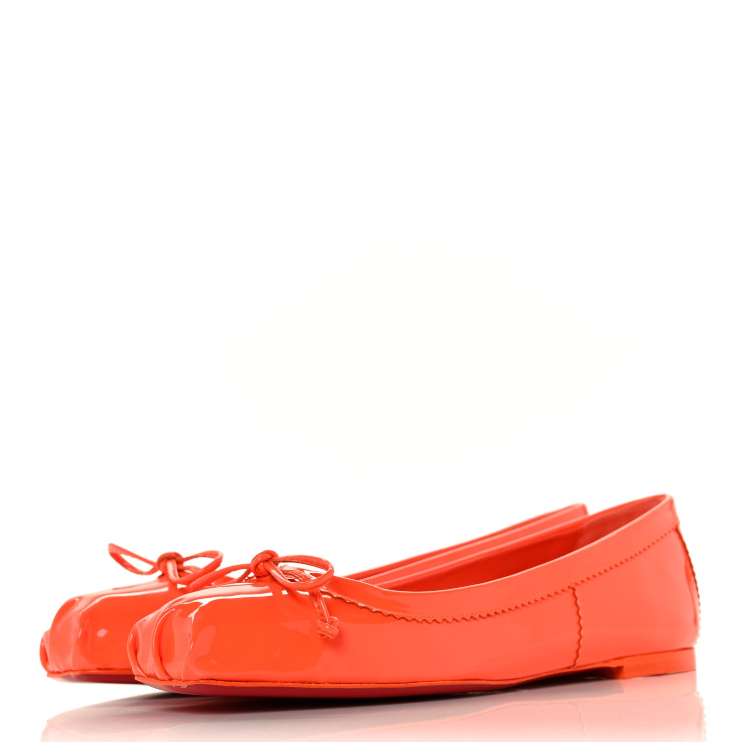 Christian Louboutin Patent Mamadrague Flats 35 Sunrise 3 of 8