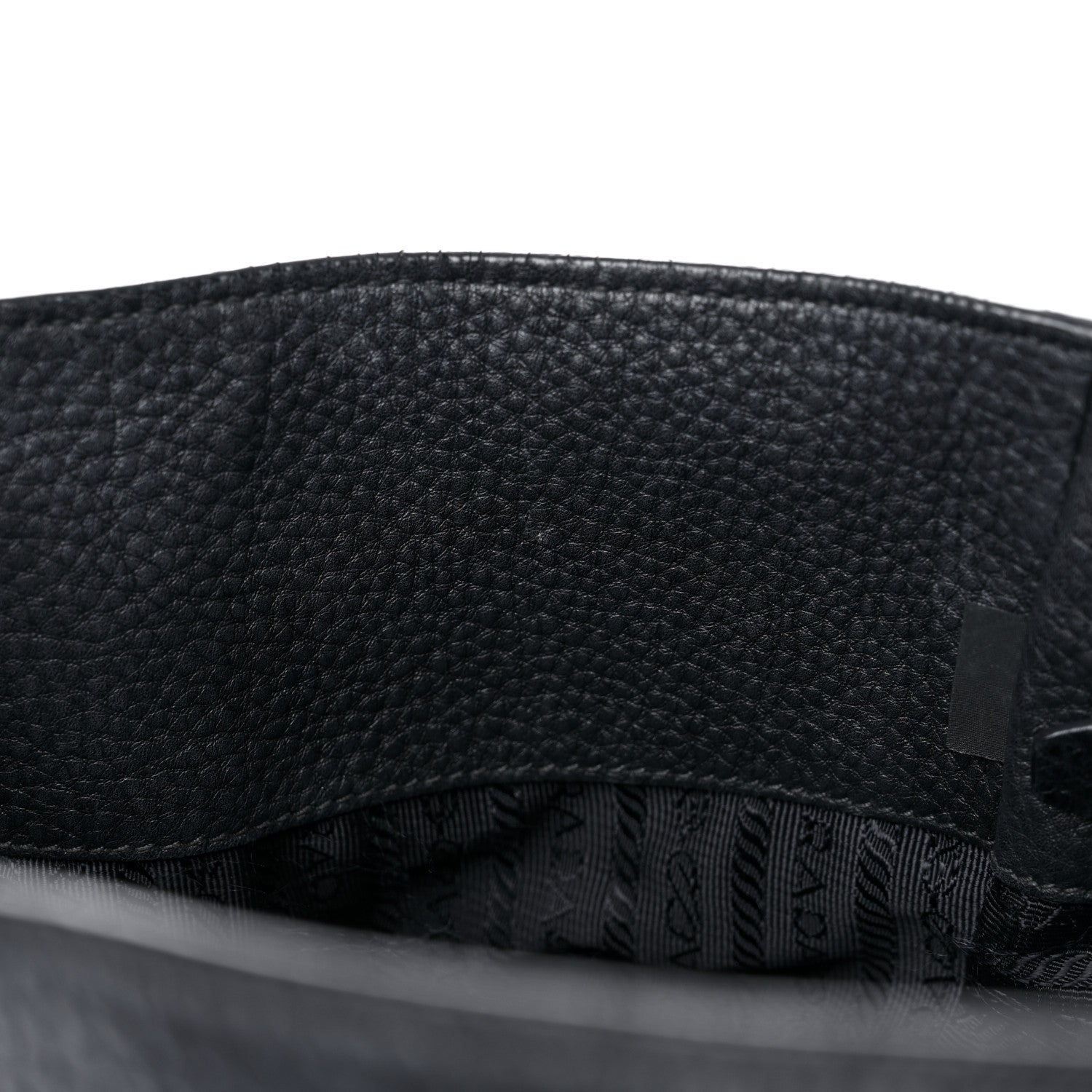Prada Vitello Daino Side Pocket Tote Black 13 of 25