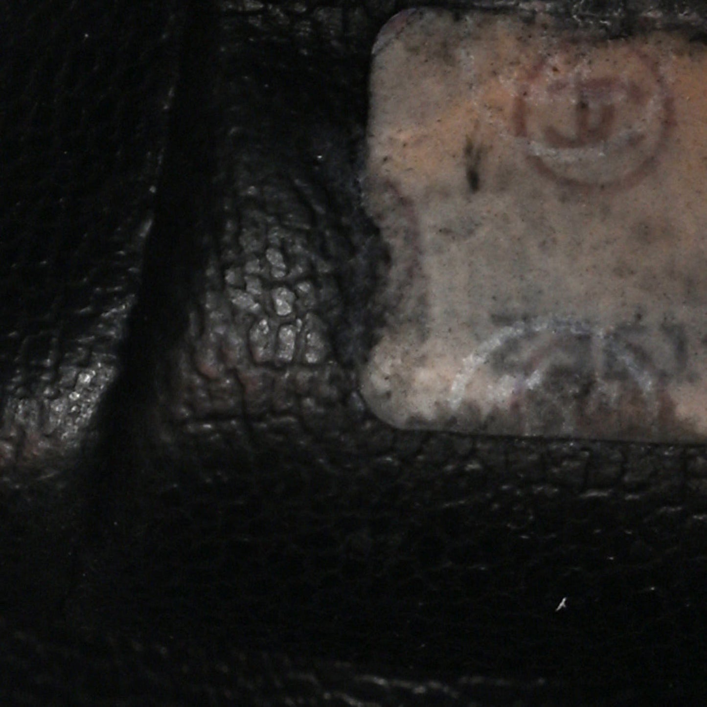 Lambskin CC Drawstring Bag Black