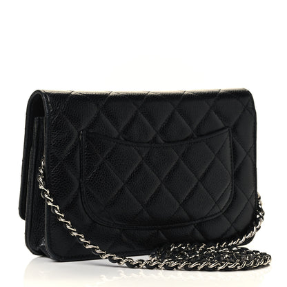 Chanel Caviar Quilted Wallet On Chain WOC Black 2 of 4