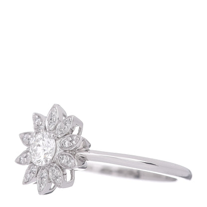 Tiffany Platinum Diamond Enchant Garden Flower Ring 48 4.5 3 of 5