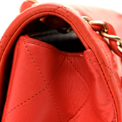 Chanel Lambskin Quilted Maxi Single Flap Red 11 of 15