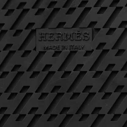 Hermes Calfskin Womens Chypre Sandals 37.5 Black 8 of 9