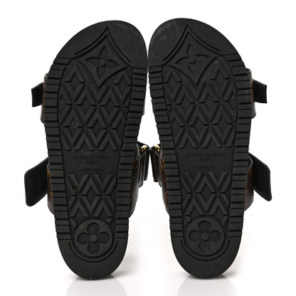 Louis Vuitton Monogram Bom Dia Mule Sandals 35 Black 5 of 7