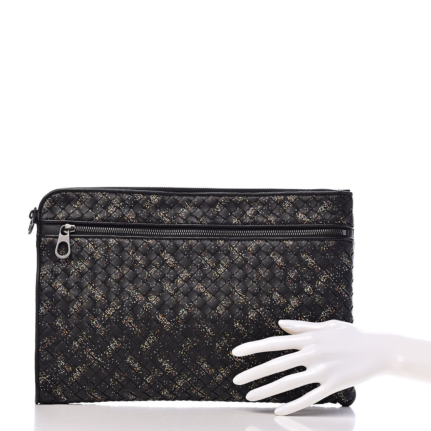 Bottega Veneta Nappa Intrecciato Microdots Document Case Multicolor 2 of 8