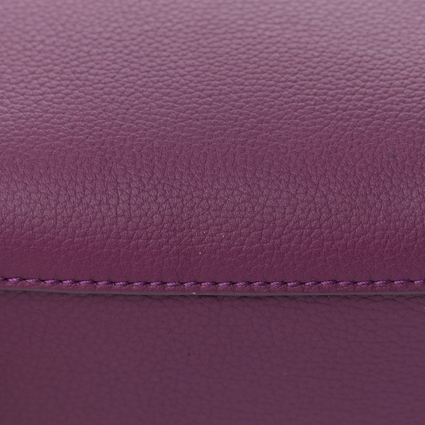Grained Calfskin Mini Milla Tote Purple