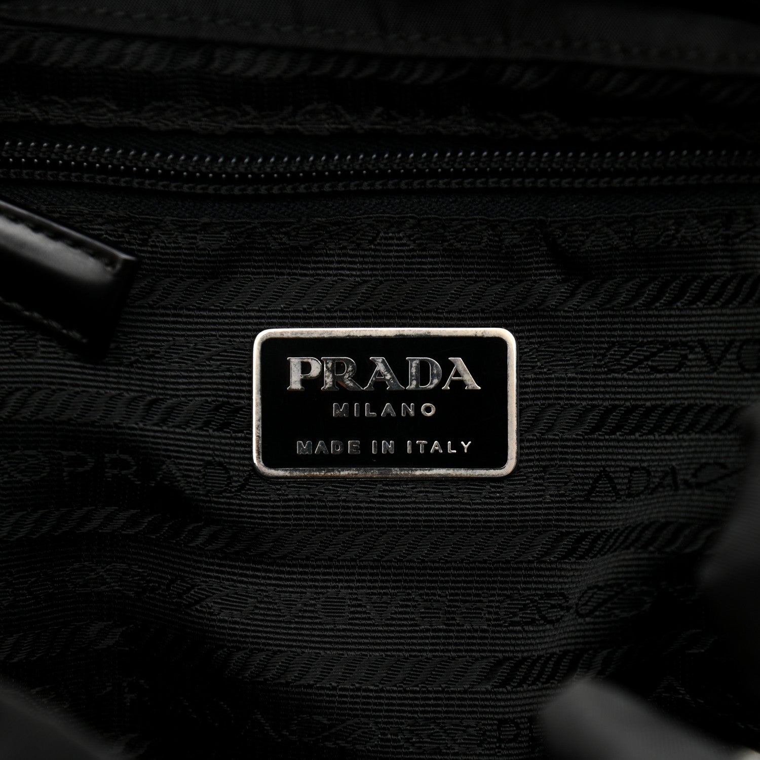 Hermes PRADA Tessuto Nylon Small Backpack Black 7 of 10