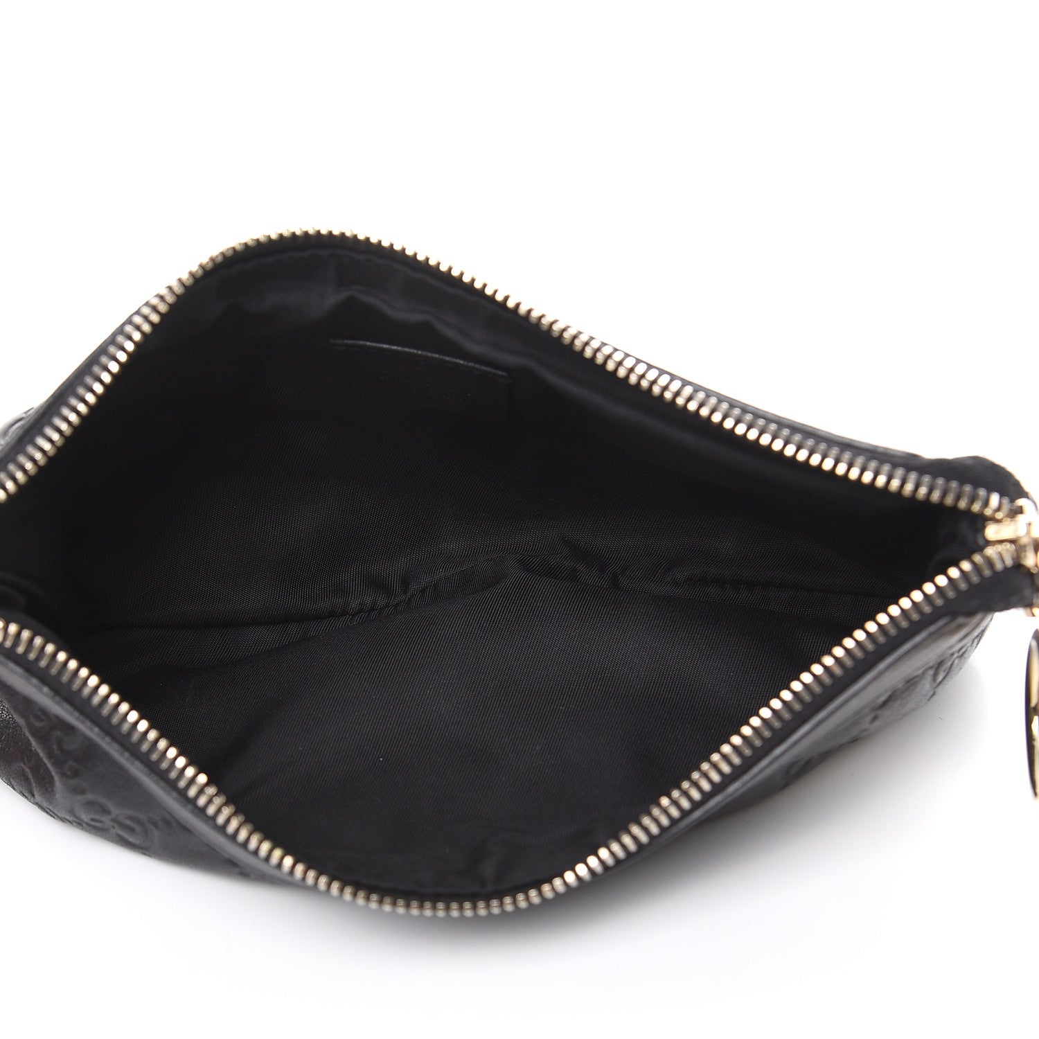 Gucci Guccissima Signature New Britt Wristlet Black 5 of 10