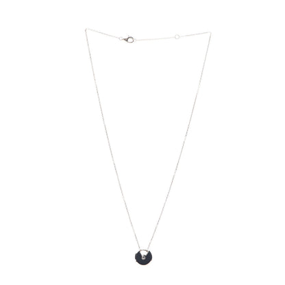 Cartier 18K Pink Gold Diamond Black Onyx XS Amulette de Cartier Pendant Necklace 3 of 7