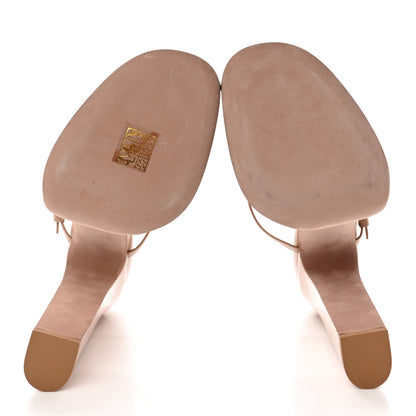 Valentino Garavani Patent Tan-Go 55/155mm Platform Slide Sandals 40 Rose Cannelle 5 of 10