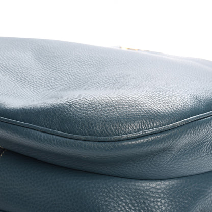 Prada Vitello Daino Hobo Marine 10 of 12