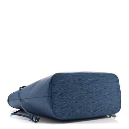 Louis Vuitton Epi Neverfull MM Denim Blue 5 of 10