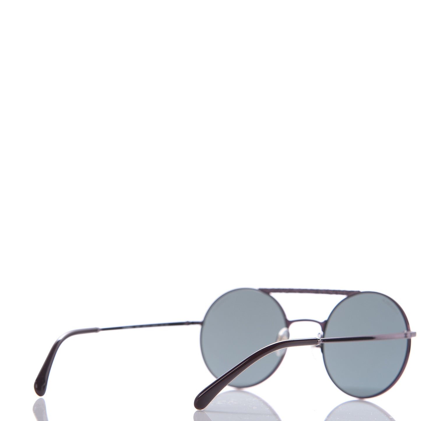 Metal Winter Round Sunglasses 4232 Bordeaux