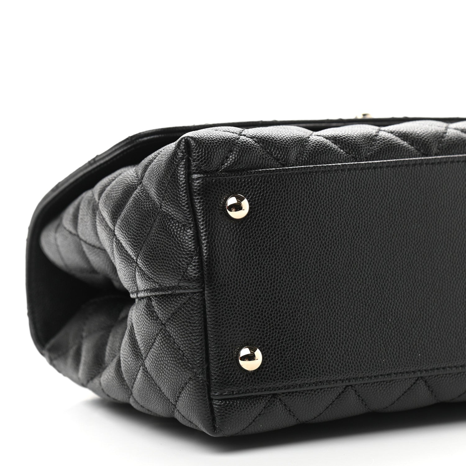 Chanel Caviar Quilted Small Coco Handle Flap Black 8 of 9