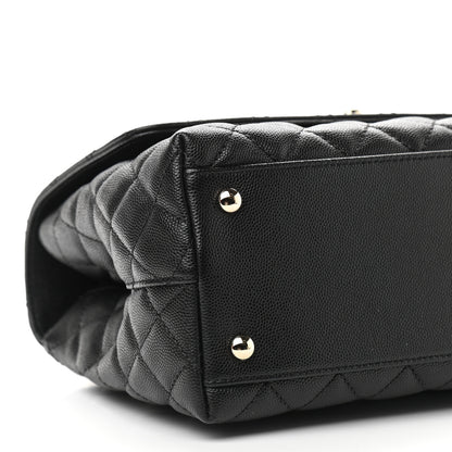 Chanel Caviar Quilted Small Coco Handle Flap Black 8 of 9