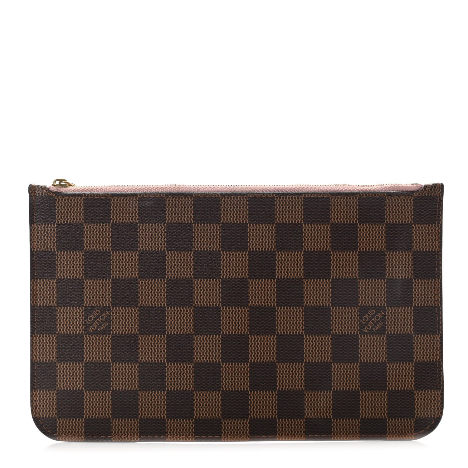 Louis Vuitton Damier Ebene Neverfull MM GM Pochette Rose Ballerine 1 of 8