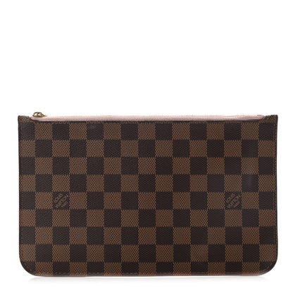 Louis Vuitton Damier Ebene Neverfull MM GM Pochette Rose Ballerine 1 of 8