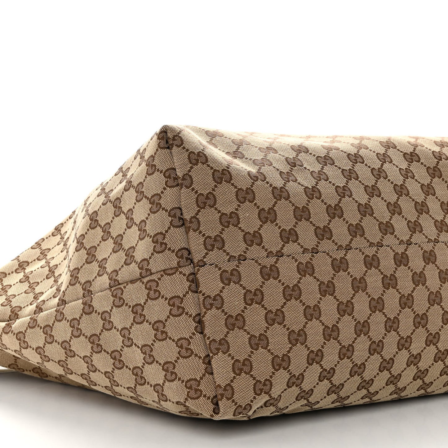 GG Monogram Patent Oliver Pug Tote Yellow Beige