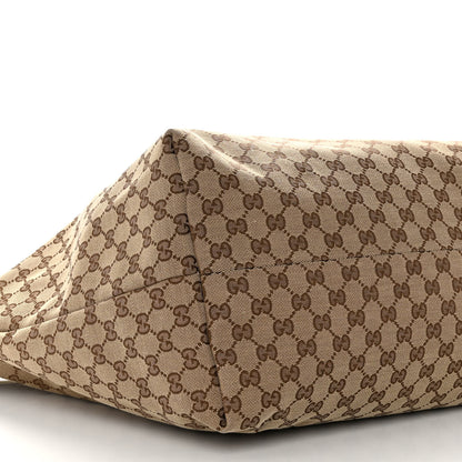 Gucci GG Monogram Patent Oliver Pug Tote Yellow Beige 9 of 12